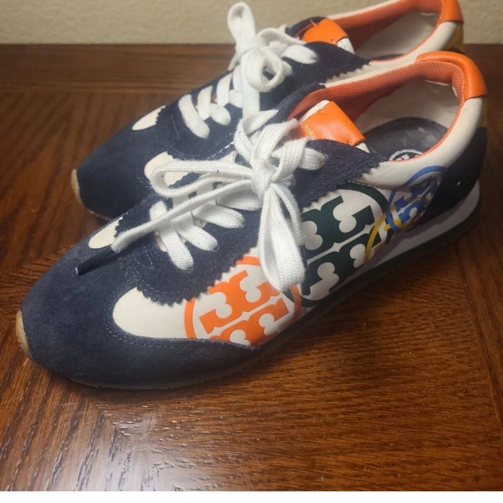 Tory Burch Hank Trainer Multicolor Sneakers Womens Size 8